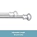 Kenney KN361/19 Ashby Petite Cafe Adjustable Curtain Rod, 48-84