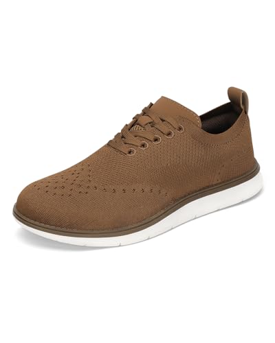 KESCOO Men's Casual Dress Shoes Comfortable Oxfords Fashion Business Footwear Mesh Walking Sneakers