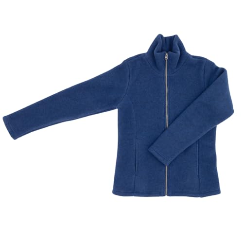 Engel Damen Fleece Jacke, 100% Schurwolle, Natur, Gr. 34/36-46/48 (Enzian, 34-36)…
