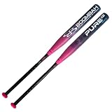 BoombahPure USSSA Stock Cotton Candy 13 inch Boom Load Slowpitch Softball Bat Neon Pink - Size 34' / 25 oz
