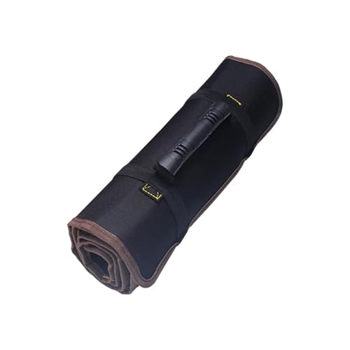 DTYBJN Estante De Almacenamiento Bolsa de Almacenamiento de Llaves, Organizador de Herramientas portátil con Ruedas, Bolsillo Plegable Bolsa portaherramientas(Black)