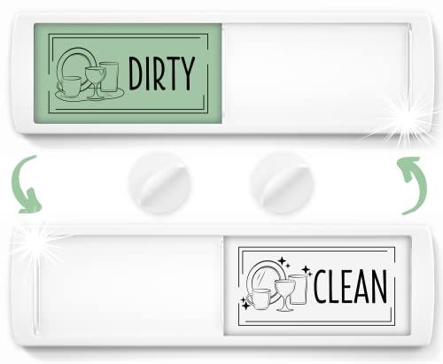 ASSURED SIGNS Stylish Clean Dirty Magnet for Dishwasher 7 x
