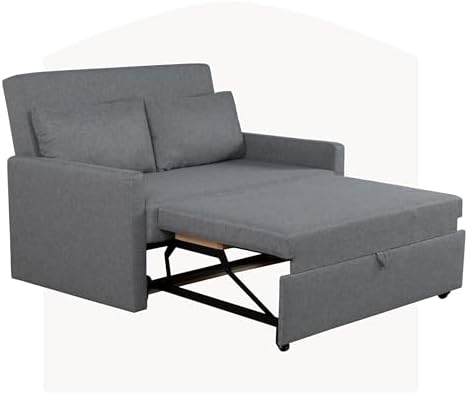 2 Seater Sofa Bed, Convertible Folding Sofa Bed, Double Double So...