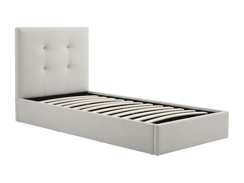 Vente unique   Cama con canapé abatible 1 Plaza Calinida   poliéster   Beige