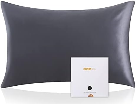 ZIMASILK 100% Mulberry Silk Pillowcase for Hair and Skin, Both Sides 19 Momme Silk, 1pc (Standard 50x75cm,Ivory white)