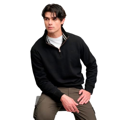 Superdry Essential Serif Logo Half Zip Sweatshirt XL