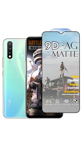 Image of Premium Tempered Glass for Vivo y19 (matte finish glass, Pack of 1) Full Screen Coverage gaming matte Screen Protector Guard (vivo y19)
