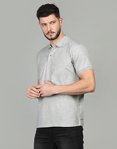 Image of INKKR Men's Casual Polo Neck Half Sleeve Solid T-Shirt (Pack-3)
