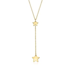 RS Pure by Ross-Simons Italian 14kt Yellow Gold Star Y-Necklace