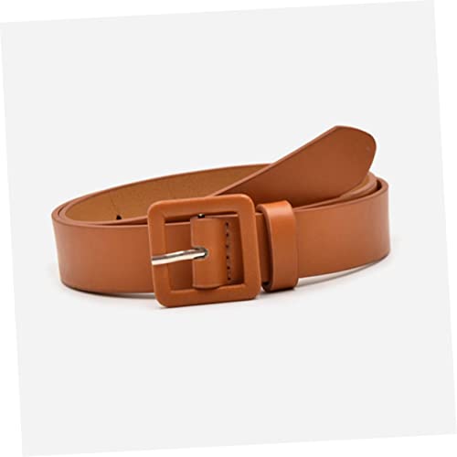 4pcs Waist Belts Imitation Belts for Stylish Small Square Buckle in Red Lightweight Flexible for Jeans and Dresses2