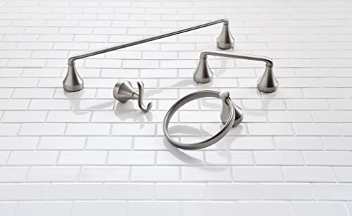 Moen Hamden Spot Resist Brushed Nickel Double Towel Robe Hook, My6203Bn #TOP1