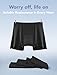 TIICHOO Incontinence Underwear for Women Washable Leak Proof Boxers Bladder Protective Boyshorts 5 Pack (X-Large, 5 Black)