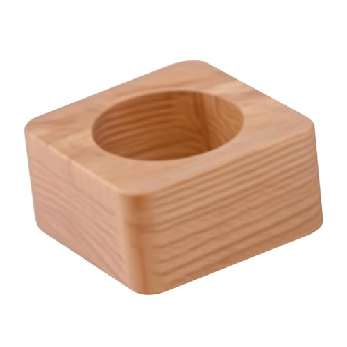 Gralara Portauova in legno, supporto, piatto, contenitore decorativo, organizer per uova fresche per frigorifero, casa, raccolta di uova fresche, tavolo, Riga Singola 1 Slot