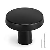 LONTAN LS5310BK - Lote de 10 botones de puerta para mueble y cajón de cocina, color negro