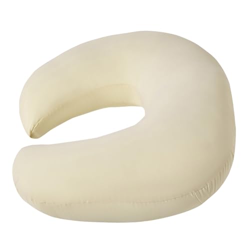 QUENESS Nursing Pillow for Breastfeeding, Breastfeeding Pillow with Removable Cover Stander Size Full Support for Mom and Baby Ergonomic Design for Both Bottle Feeding and Breastfeeding - Beige - Thumbnail 4