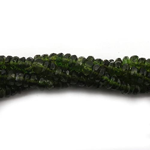 Chrome diopside fil de perles vertes facettées pour illuminer vos bijoux d'été