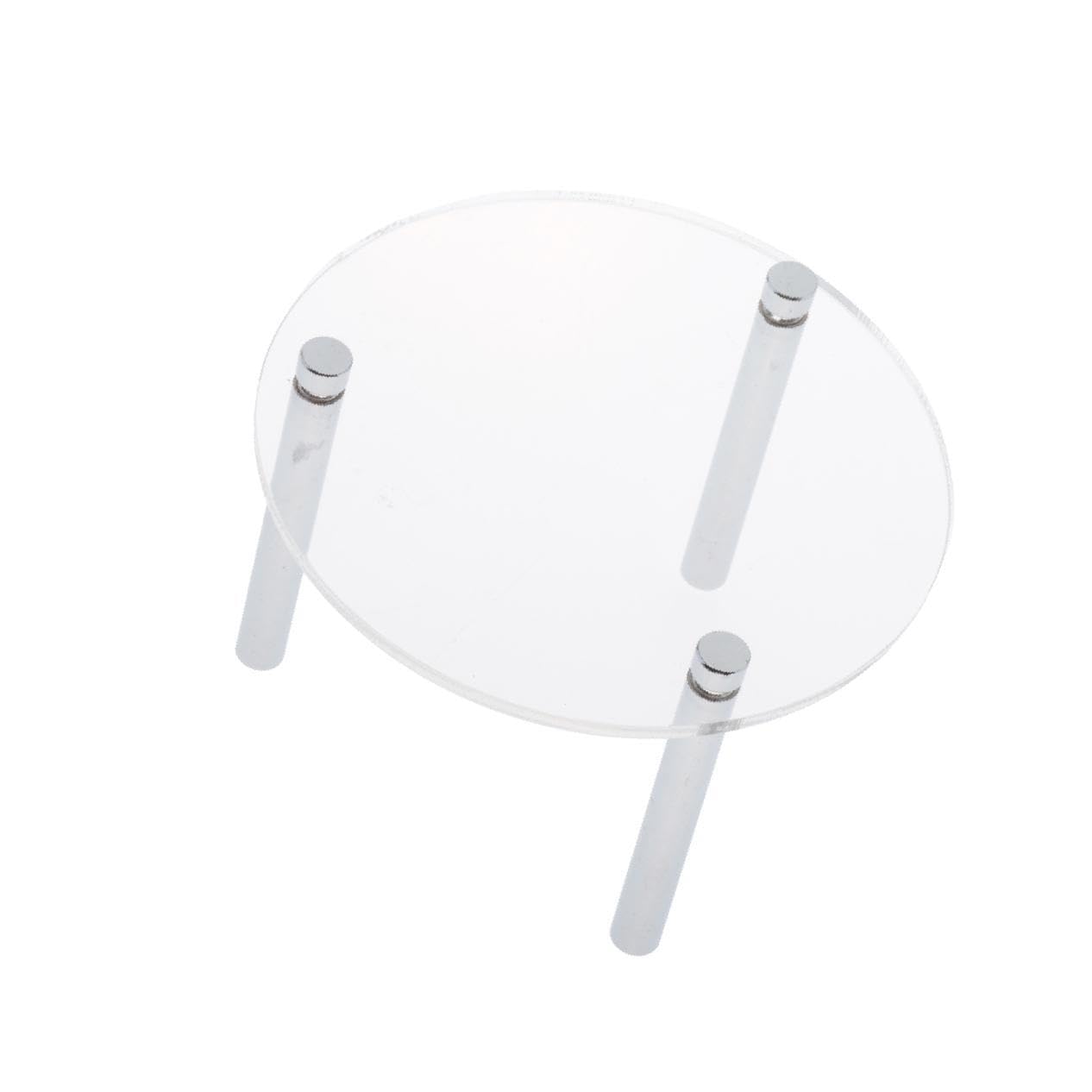 LIXSAZSE Transparent Acrylic Toy Display Show Stand Shelf Sleek Tray Showing, 7.5cm