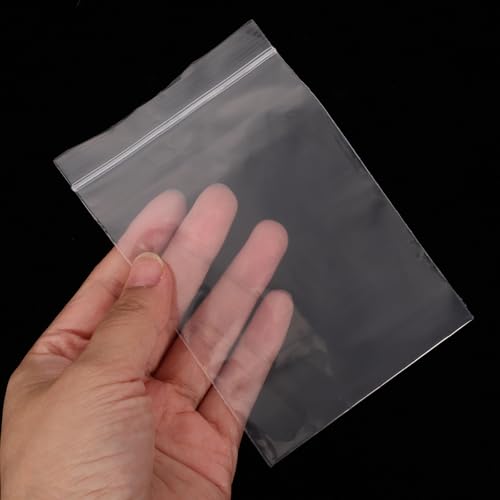 Veemoon �ĕ��\��PE�f�ނ̏����Ȏ��[�� �����ȍ���� 100���� �W���G���[�╶�[��p ���@�\�g�p�g���₷�� 8×12cm×11mm ����������̃W�b�p�[�o�b�O ����⏬���̕ۊǂɍœK �ė��p�\