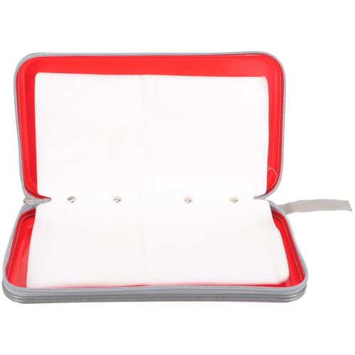 MALUGOGO Zipper CD Case Disc Storage Pouch Plastic Soft Inner Pages Strong Pulling Force No Scratches on Discs Holds to 80 Cds/dvds Suitable for Music Cds Storage and Photo Albums