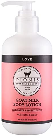 Dionis Goat Milk Love Scented Body Lotion - Hydrating & Moisturizing for Dry, Sensitive Skin - 8.5 oz Pump Bottle, USA Made, Cruelty & Paraben Free