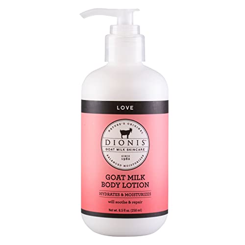 Dionis Goat Milk Love Scented Body Lotion - Hydrating & Moisturizing For Dry, Sensitive Skin - 8.5 Oz Pump Bottle, Usa Made, Cruelty & Paraben Free #TOP8