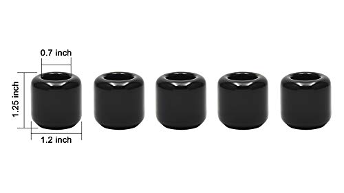 5 Pcs Ceramic Chime Candle Holder Set, Great For Casting Chimes, Rituals, Spells, Vigil, Witchcraft, Wiccan Supplies & More (Black) #TOP1