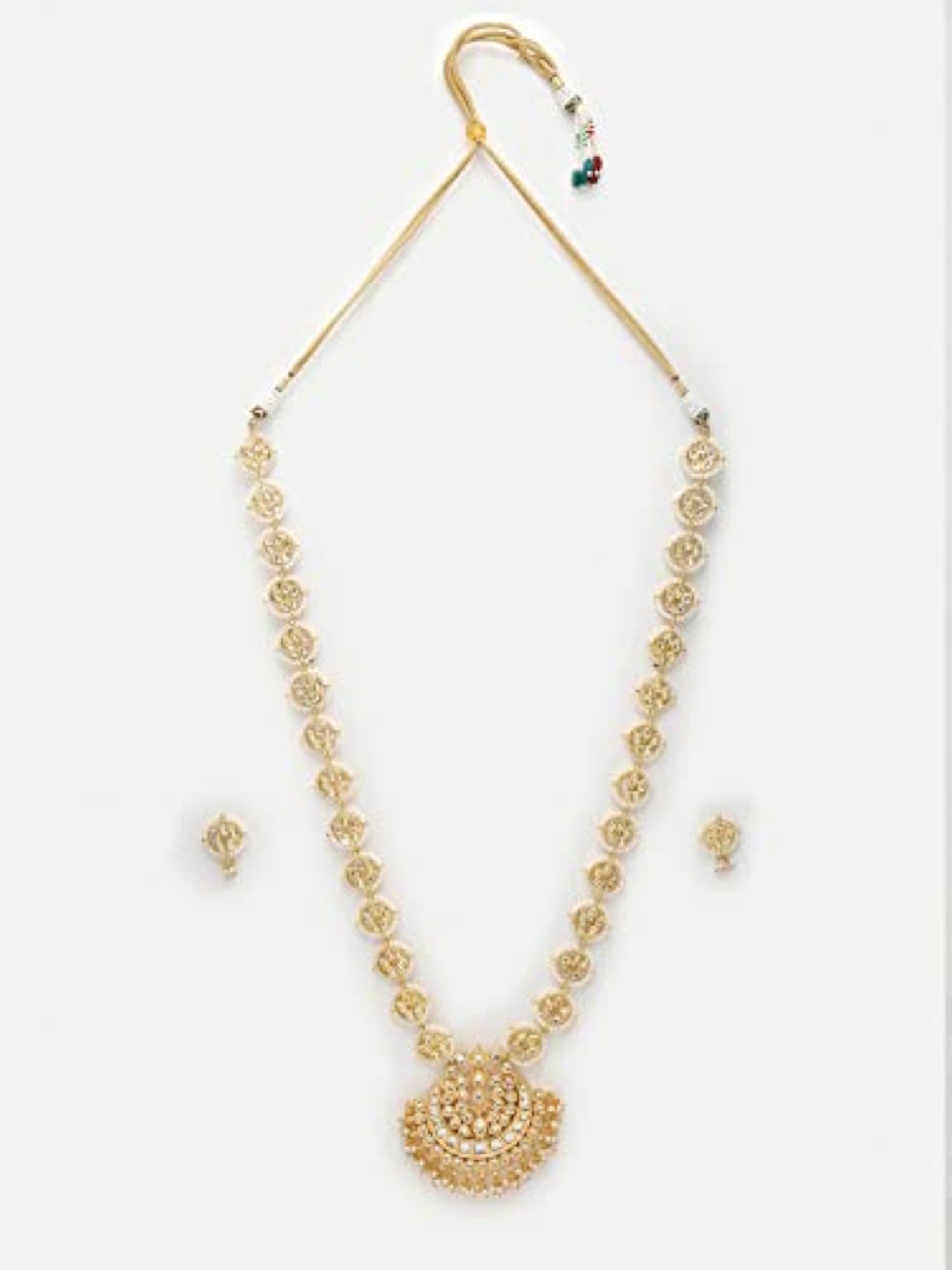 Multilayer Rani Haar Necklace in Kundan with Gold Finish and Traditional Style