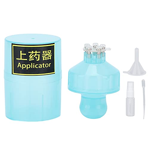 Almeigrity Applicatore per cuoio capelluto Fluido per cuoio capelluto Pettine Applicatore per trattamento dei capelli Strumento di crescita del dispositivo per (Blu)