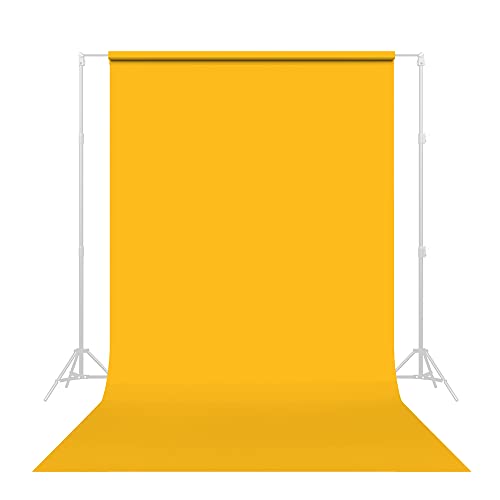 Savage Seamless Paper Photography Backdrop - Color #71 Deep Yellow, Size 86 Inches Wide x 36 Feet Long, Backdrop for YouTube Videos, Streaming, Interviews and Portraits - Made in USA