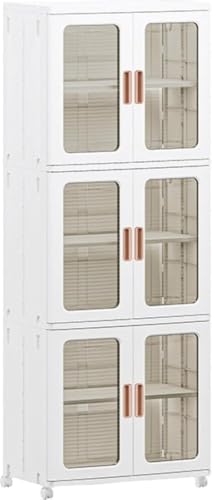 FenLinJun ���[���b�N �H��I ���Ԏ��[ ���[�L���r�l�b�g �܂肽���� �L���X�^�[�t�� ���[�P�[�X PP�f�� 3�w ��e�� ���p �y�� �ϋv�� �X���� �L�b�`���X�g�b�J�[ �g�C�� �����h���[���[ �L�b�`�����[ ���r���O �ƒ�p (53*36*155