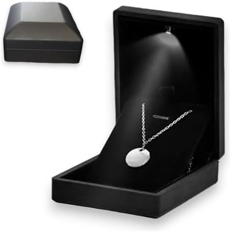 Caixinha Para Colar Diamante Jóia Semi Jóia Com Led Luz Para Noiv...