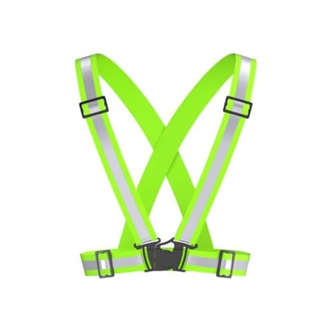 Invenko Reflective Safety Vest for Running, High Visibility, Adjustable Straps Cover