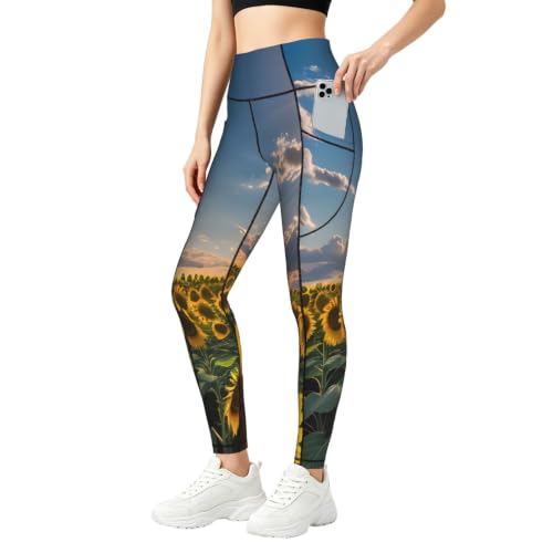 Pantalones de yoga opacos sin transparencias leggings deportivos de fitness con bolsillos
