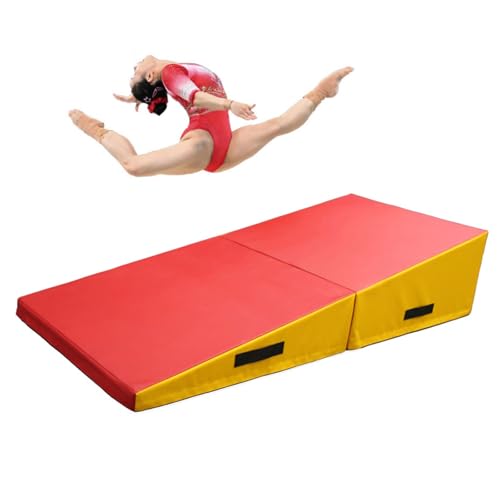 Portable Folding Incline Mat for Gymnastics Yoga Dance Martial Arts - Space-Saving Durable Non-Slip Ideal for Home Gym