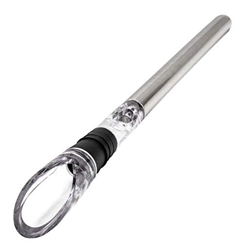 Bastão Resfriador de Vinho c/Bico Aerador Inox Casa Bar