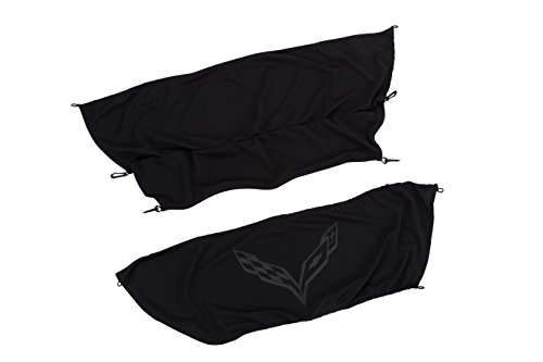 GM Accessories 22952948 Upper and Lower Cargo Shade in Black with Crossed Flags Logo
