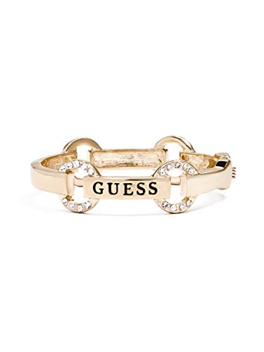 Guess Factory Women's Gold-Tone Pave Logo Bangle #TOP1