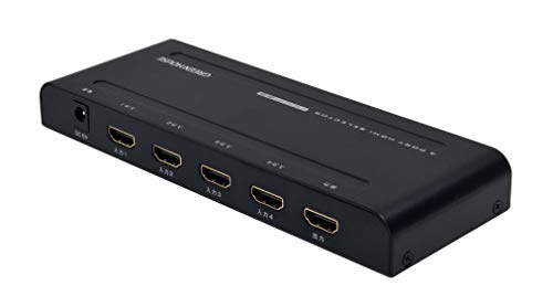 グリーンハウス 4K対応 HDMIセレクタ 4ポート HDCP2.2 AC給電 GH-HSWG4-BK
