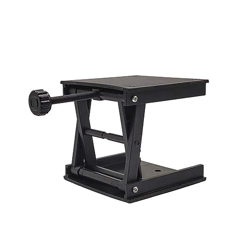 Reapyyt Mesa elevadora portátil para el procesamiento de la madera Maquinaria Router Lifter Banco ajustable para grabado Plataforma Elevadora de Laboratorio Durable Fácil de Usar Negro