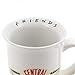 Silver Buffalo Friends Central Perk Logo Wide Rim Ceramic Mug, 16 Ounces