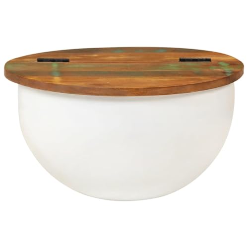 Table basse salon haut de gamme en bois de récupération massif