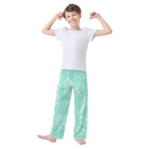 Popsicle Boys Pants Boys Athletic Pants Long Pant for Boywith Pockets Wide-Leg Size 6-14Y3