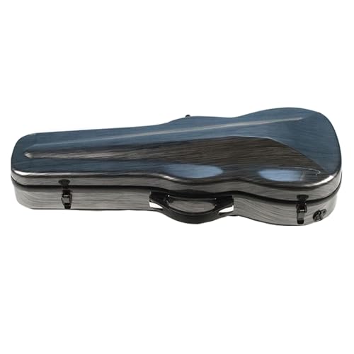 COYOUCO Stile Spazzolato 1/2-4/4 più Modelli Disponibili Custodia per Violino in Fibra di Carbonio Custodia per Violino a Zaino Leggera,Nero,1/4