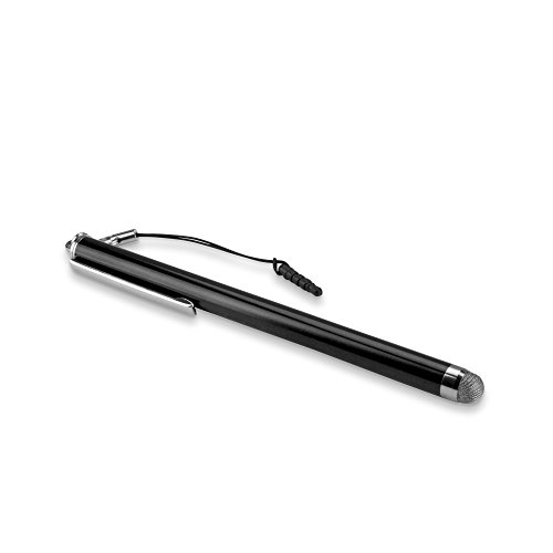 BoxWave Stylus Pen Compatible with Getac F110 - EverTouch Capacitive Stylus with Replaceable Tip, Capacitive Stylus Pen with Replacement Tips for Getac F110 - Jet Black