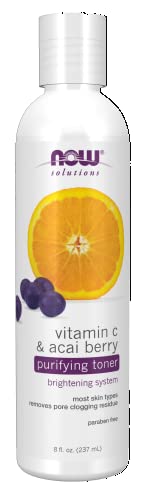 Now Solutions, Vitamin C And Acai Berry Purifying Toner, Brightening System, Removes Pore-Clogging Residue, 8 Fl Oz (Pack Of 1) #TOP24