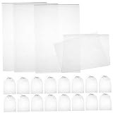 Angoily 100stücke Pack Vliesstoff-aufbewahrungsbeutel Wiederverwendbare Staubbeutel mit Kordelzug für Reisen Kleidung und Haushaltsgegenstände Halbtransparente Stoffbeutel für Schuh