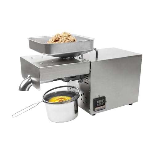 Commercial Oil Press Machine Stainless Steel Oil Extraction Extractor Intelligent Oil Temperature Control Cold Hot Press