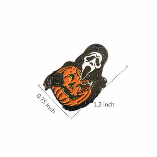Scream Horror Halloween Pins, Environmental Zinc Alloy Pin, Tv Movies Gifts Brooch For Boys, Girls And Women (2) #TOP1