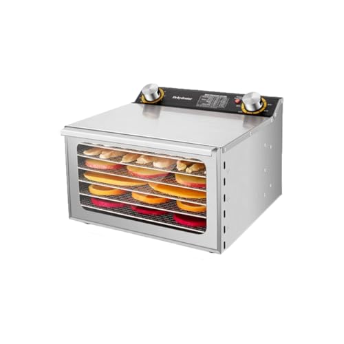 LUYMIBDO Food Dehydrator Machine, 6/8/12 Meat Dehydrator for Home Use, with 12H Timer 30-90℃...