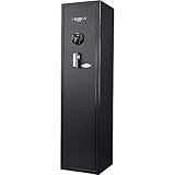 Barska AX12752 Large Keypad Biometric 11 Position Rifle Safe, Standard, Black